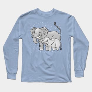 Elephant parent and baby Long Sleeve T-Shirt